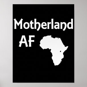 Poster Motherland AF Racines africaines Black Pride