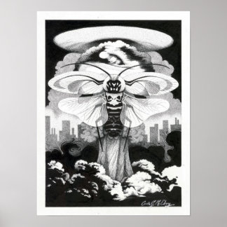 Poster Mothra (explosion atomique)