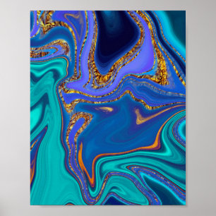 Poster motif abstrait.