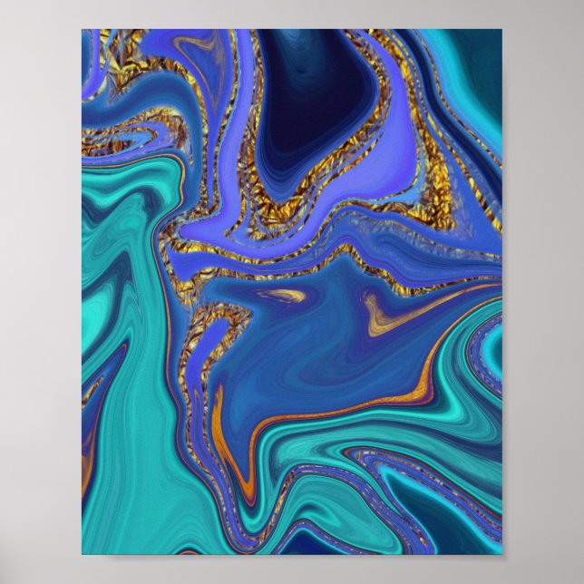 Poster motif abstrait. (Devant)