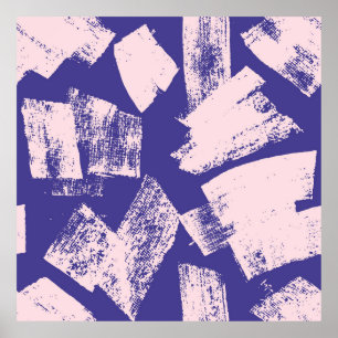 Poster motif Abstrait créatif transparent avec brosse str