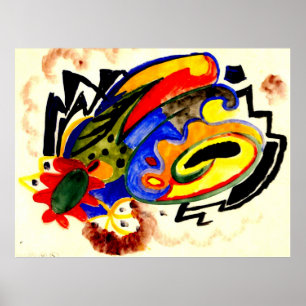 Poster Motif Abstrait I d'août Macke
