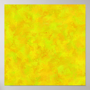 Poster Motif Abstrait Jaune Orange Vert