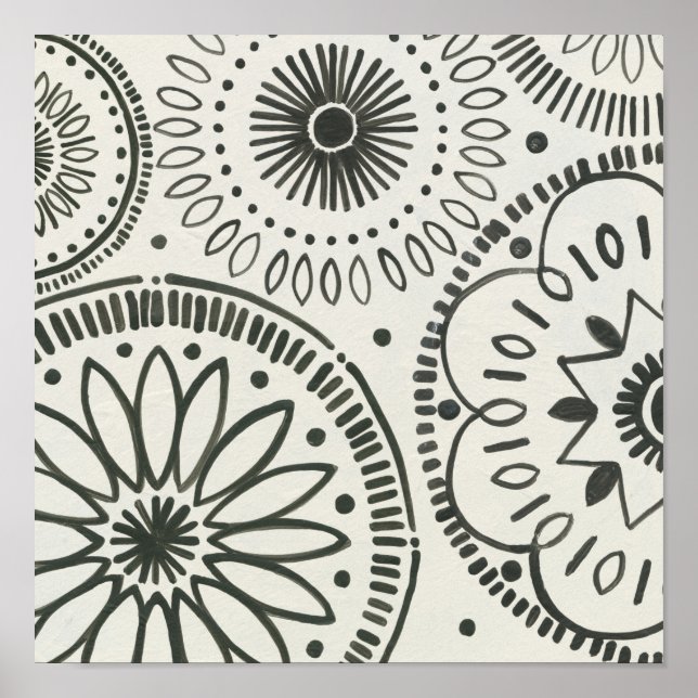 Poster Motif Abstrait Kami (Devant)