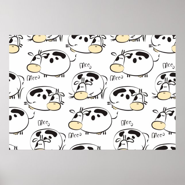 Poster Motif amusant avec des animaux enfantins. Clip vin (Devant)