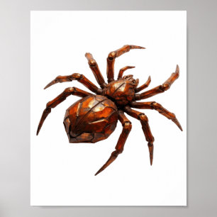Poster Motif artistique ART ABSTRAIT argent élégant