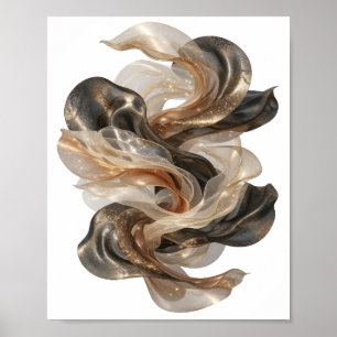 Poster Motif artistique ART ABSTRAIT Gris Spirituel