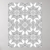 Motif artistique tribal inspiré 2