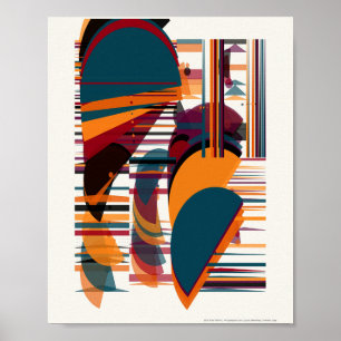 Poster Motif Bauhaus de mécanique quantique
