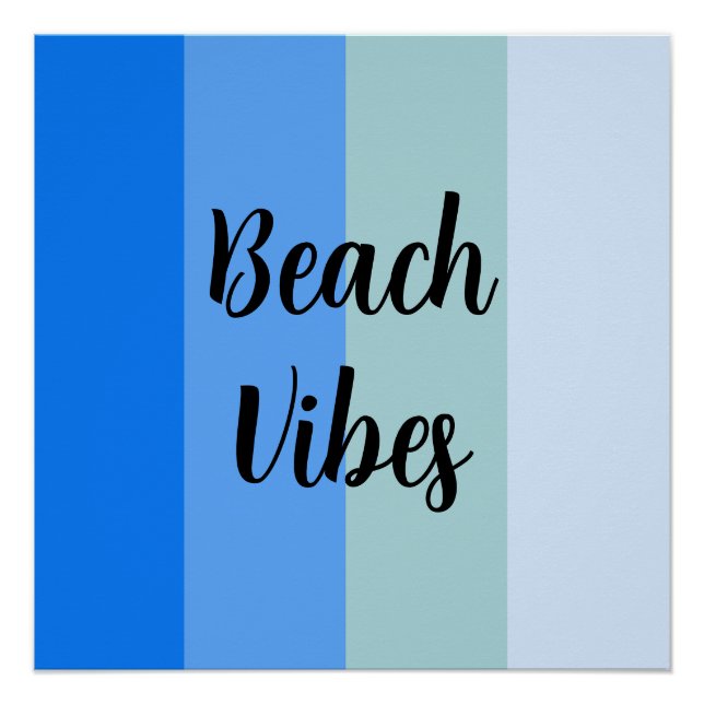 Poster Motif Bleu (Devant)