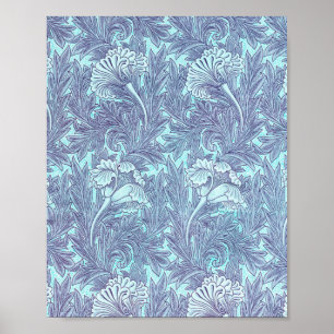 Poster Motif Blue Tulip Par William Morris