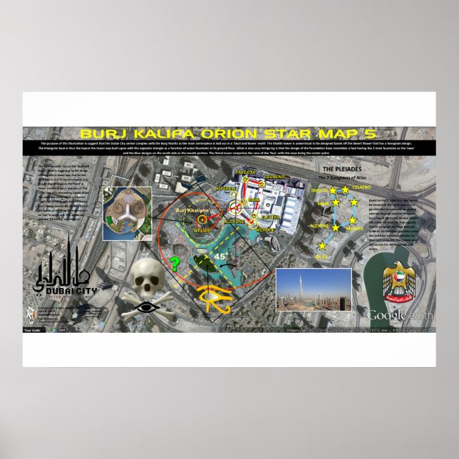 Poster Motif Burj Khalifa Pleiades 5 (Devant)