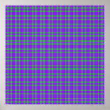 Motif carreaux vert et violet