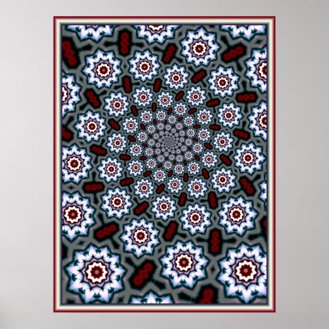 Poster Motif Celtic Daisies (Devant)