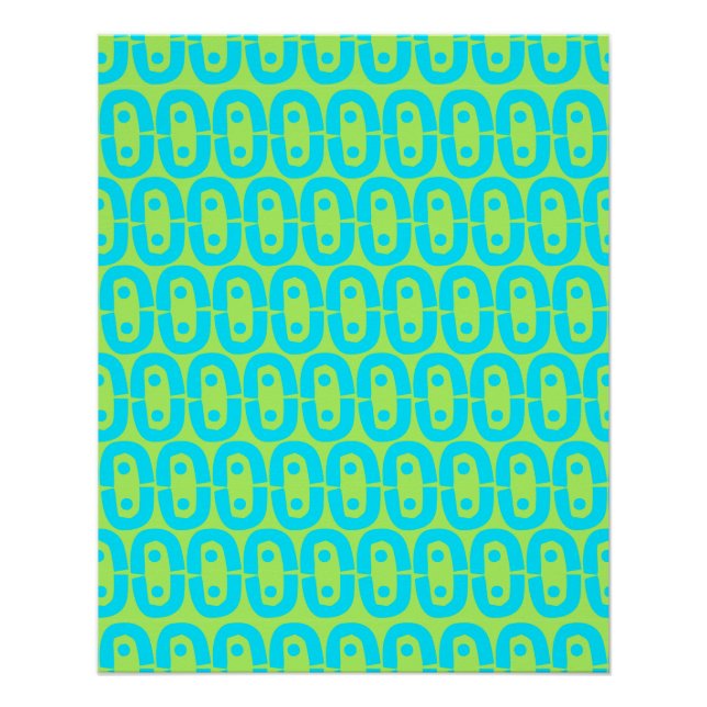 Poster motif coloré moderne (Devant)