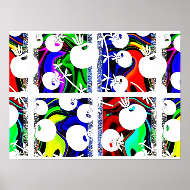 Poster Motif couleur (Devant)