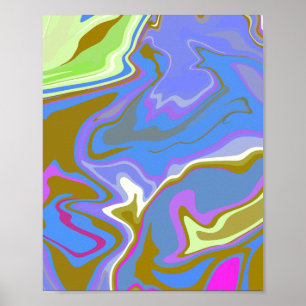 Poster Motif d'analyse multicouleurs Abstrait