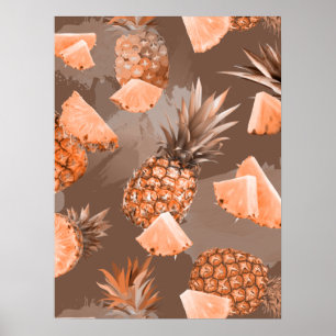 Poster Motif d'ananas 4