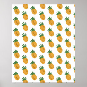 Poster Motif d'ananas mignon FIV de Fertilité moderne