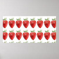 Motif d'aquarelle transparente avec fraises