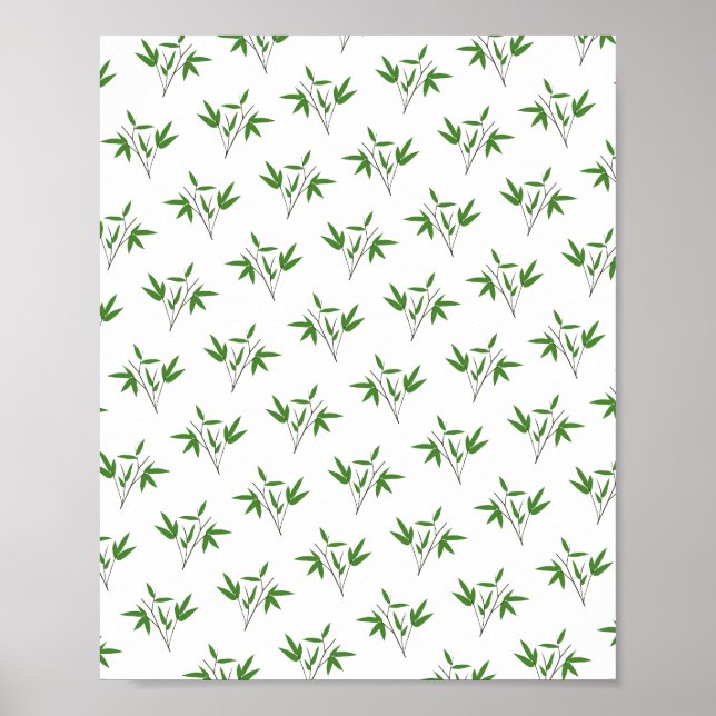 Poster Motif de bambou twig (Devant)