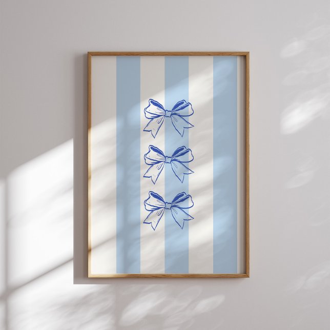 Poster Motif de bande de la béquille bleue (Créateur téléchargé)