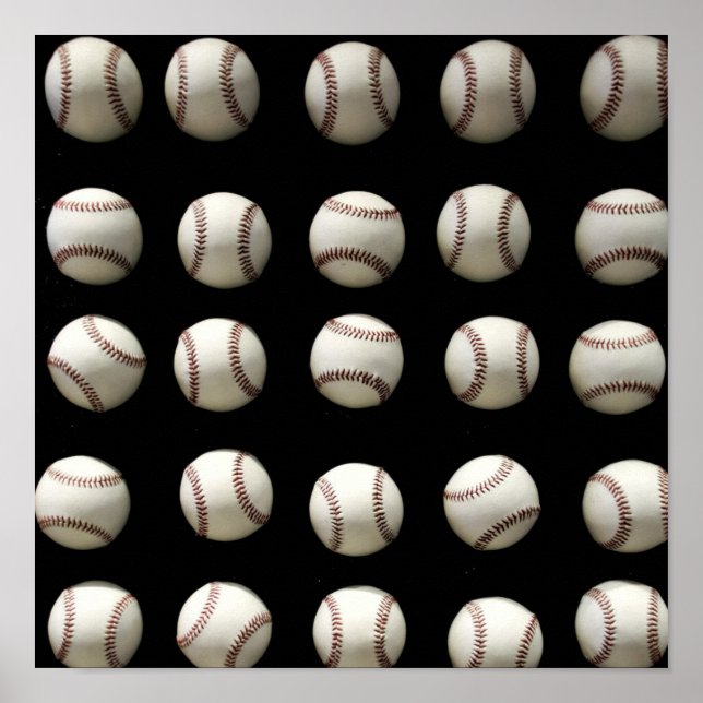 Poster Motif de baseball (Devant)