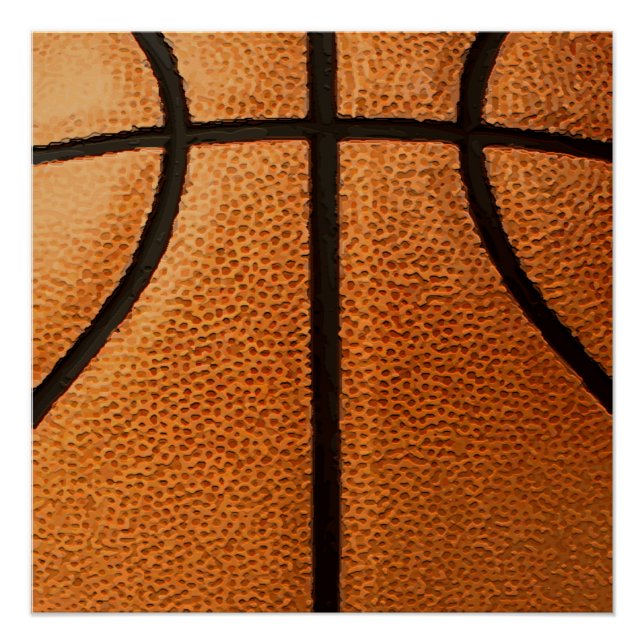 Poster Motif de basket-ball Imprimer Arrière - plan (Devant)