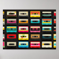 Motif de cassette rétro – Musique vintage