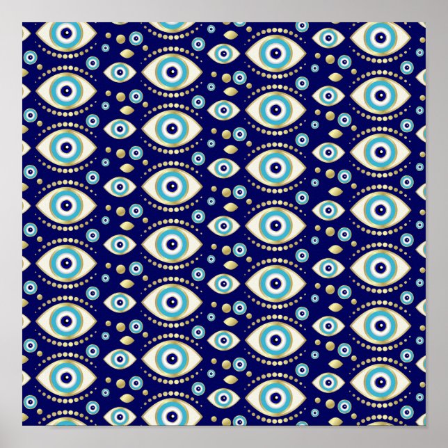 Poster Motif de charme pour les yeux mal (Devant)
