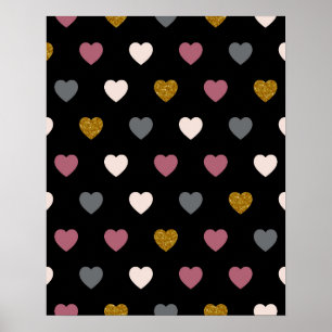 Poster Motif de coeur 30