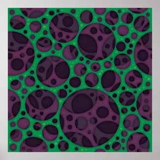 Poster Motif de conception de trous minces Abstraits Trip