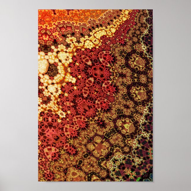 Poster Motif de Crochet fractal (Devant)