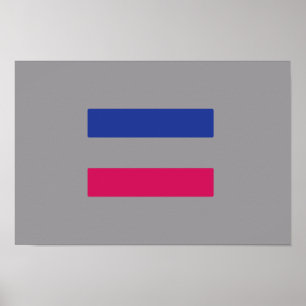 POSTER MOTIF DE FIERTE ANDROGYNE