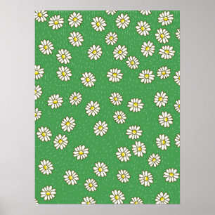 Poster Motif de fleur de marguerite