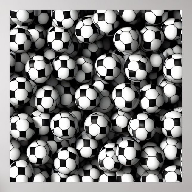 Poster Motif de football (Devant)
