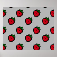 Motif de fraise rouge mignonne pour les Vegas