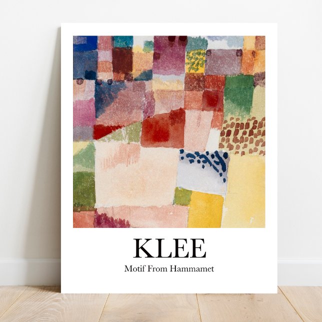 Poster Motif de Hammamet par Paul Klee (Klee's vibrant Tunisia. Own a Matisse-inspired masterpiece.)