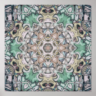 Poster Motif de kaléidoscope complexe