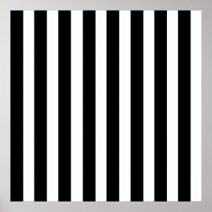 Poster Motif de lignes droites verticales en bande blanch