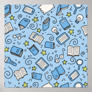 Poster Motif de livre