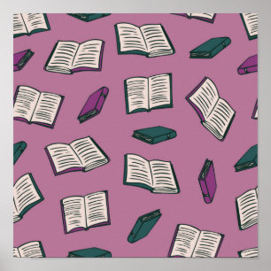 Poster Motif de livre