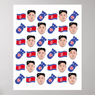 Poster Motif de l'ONU de Kim Jong -