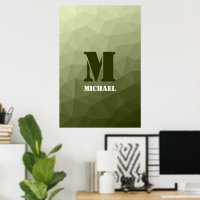 Motif de maillage géométrique vert clair de l'armé