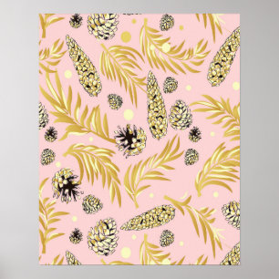 Poster Motif de Noël, Pine Snow 4