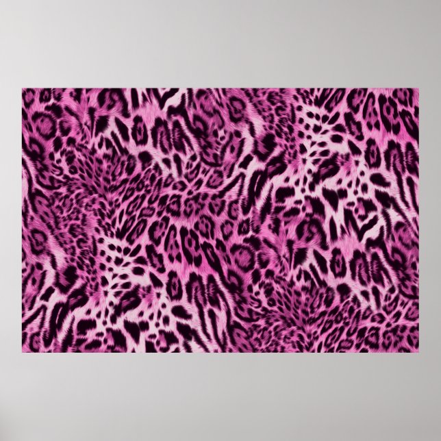 Poster motif de peau de léopard abstrait (Devant)