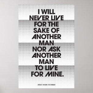 Poster Motif de point d'engagement de John Galt