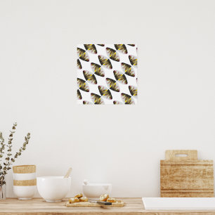 Poster motif de poisson Abstrait