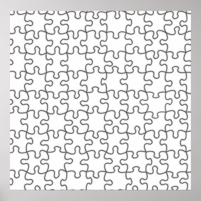 Poster Motif de puzzle (Ajouter Votre Image) (Devant)