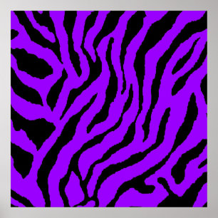 Poster Motif de Tigre rétro des années 80